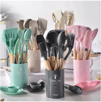 12 Pcs Silicone Cooking Utensils Kitchen set