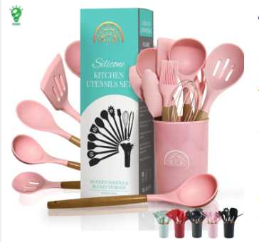 12 Pcs Silicone Cooking Utensils Kitchen set