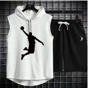 MEN'S SUMMER SLEEVELESS VEST MUSCLE HOODIE
