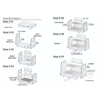 Kitchen Dish drying Rack