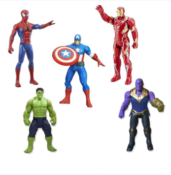 Set of 5 Twist and Move Super Hero Characters Collectibles